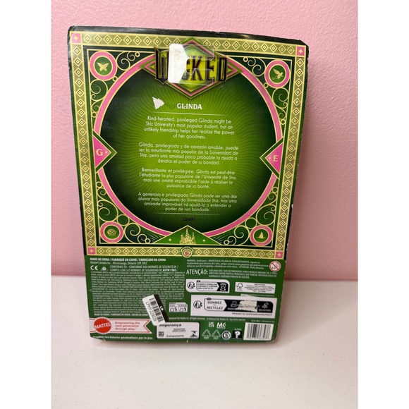 Mattel Wicked Movie Glinda Doll Pink Ruffled Dress Fashion Doll JLG44 New - Picture 2 of 4